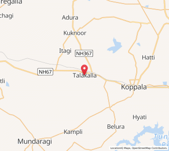 Map of Talakalla, Karnataka