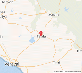 Map of Talala, Gujarat