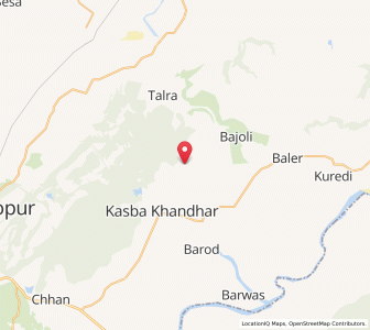 Map of Talaora, Rajasthan