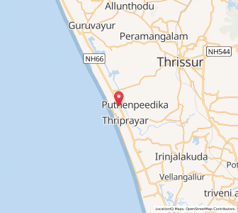 Map of Talikkulam, Kerala