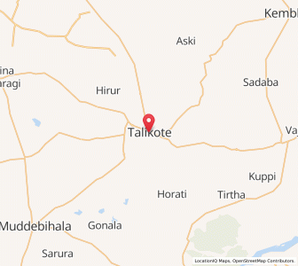 Map of Talikota, Karnataka