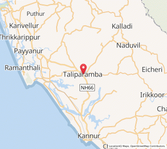 Map of Talipparamba, Kerala