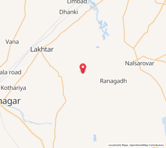 Map of Talsana, Gujarat