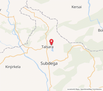 Map of Talsara, Odisha