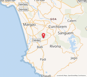 Map of Talvorda, Goa