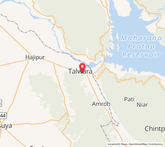 Map of Talwara, Punjab