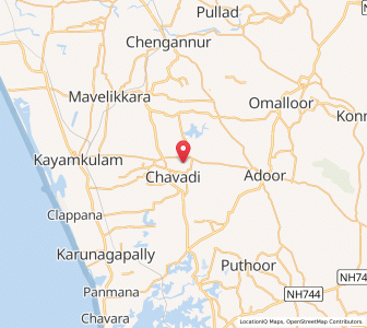 Map of Tamarakulam, Kerala