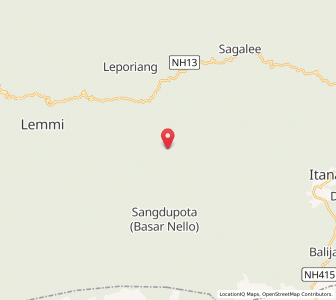 Map of Tamaso, Arunachal Pradesh