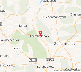 Map of Tamballapalle, Andhra Pradesh