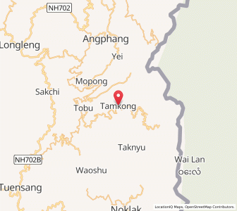Map of Tamkhung, Nagaland