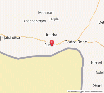 Map of Tamlor, Rajasthan