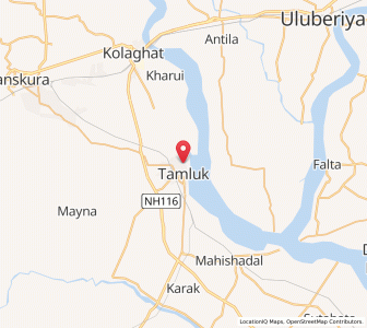 Map of Tamluk, West Bengal