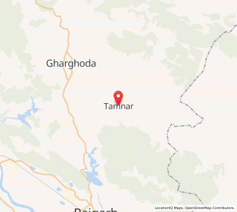 Map of Tamnar, Chhattisgarh