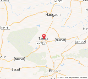 Map of Tamsa, Maharashtra