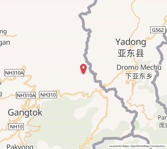 Map of Tamze, Sikkim