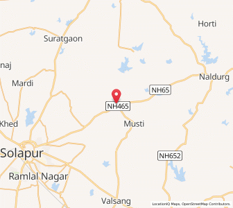 Map of Tandulwadi, Maharashtra