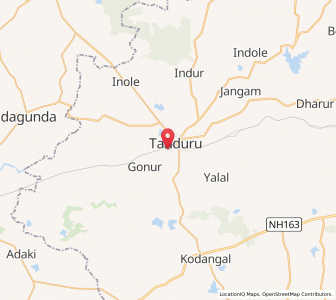 Map of Tandur, Andhra Pradesh