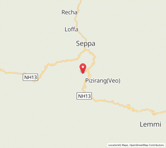 Map of Tangmaolia, Arunachal Pradesh