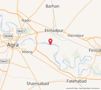 Map of Tanora, Uttar Pradesh