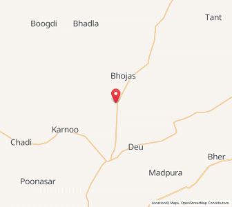 Map of Tantwas, Rajasthan