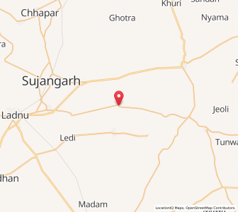 Map of Tanvra, Rajasthan