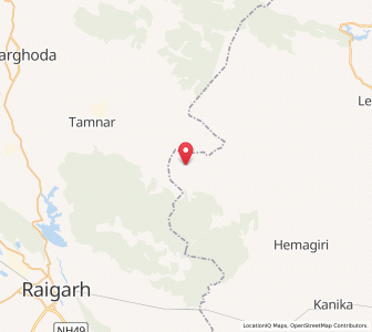 Map of Taparia, Chhattisgarh