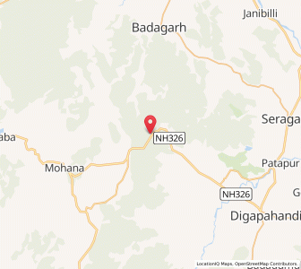 Map of Taptapani, Odisha