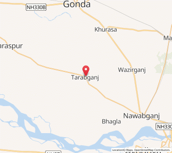 Map of Tarabganj, Uttar Pradesh