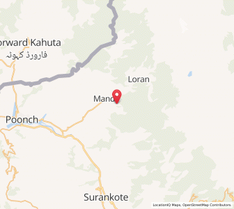 Map of Taragarh, Kashmir