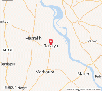 Map of Taraia, Bihar