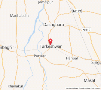 Map of Tarakeswar, West Bengal