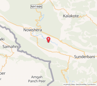 Map of Taral, Kashmir