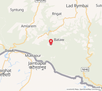 Map of Tarangbiang, Meghalaya