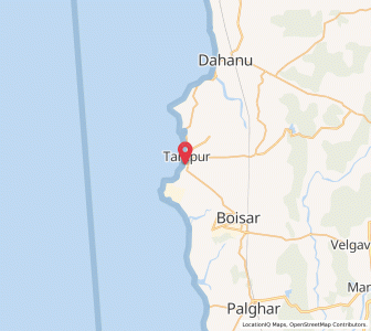 Map of Tārāpur, Maharashtra