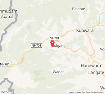 Map of Taratpura, Kashmir