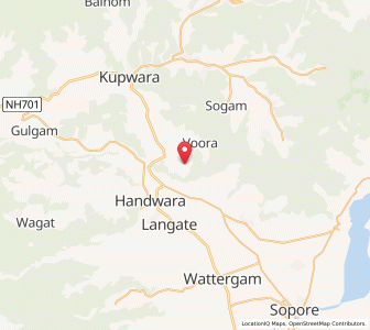Map of Tarats, Kashmir