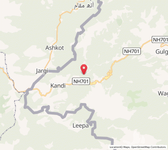 Map of Taratsar, Kashmir