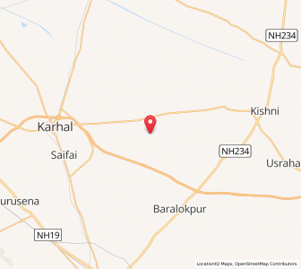 Map of Taraulia, Uttar Pradesh