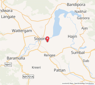 Map of Tarazu, Kashmir