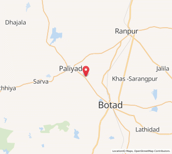 Map of Tardhara, Gujarat