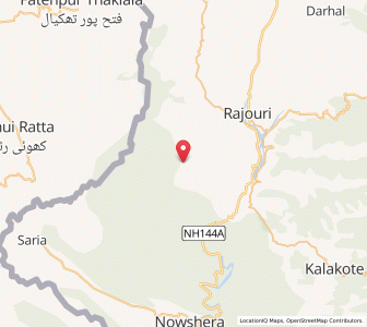 Map of Tardwal, Kashmir