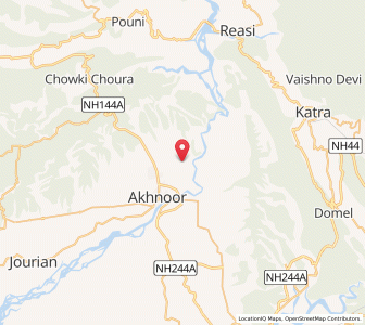 Map of Targual, Kashmir