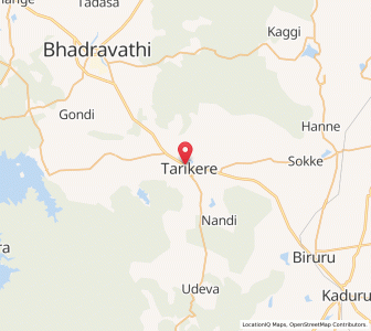 Map of Tarikere, Karnataka