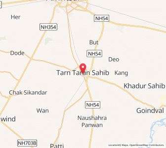 Map of Tarn Taran, Punjab