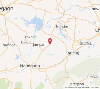 Map of Tarora, Maharashtra