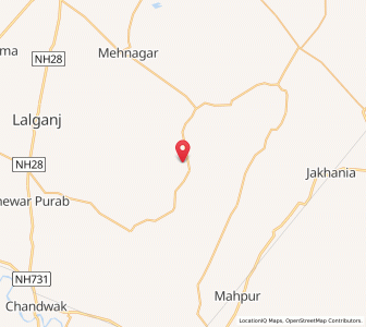 Map of Tarwa, Uttar Pradesh