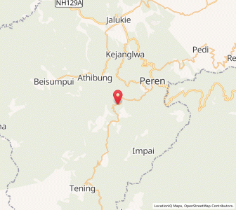 Map of Tasangki, Nagaland