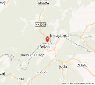 Map of Tatiba, Odisha