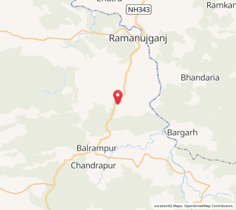 Map of Tattapani, Chhattisgarh