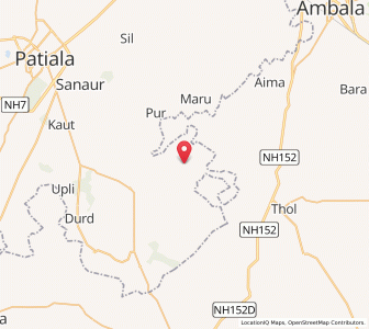 Map of Taura, Punjab